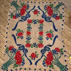 Floral Crochet Home Accent Decor